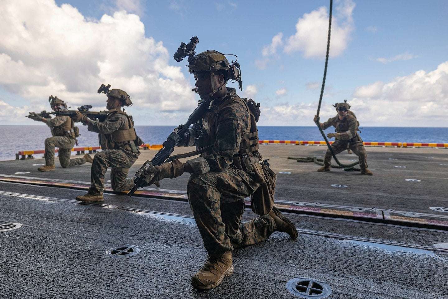 image for U.S. moves to put Marines on commercial ships to stop Iranian seizures