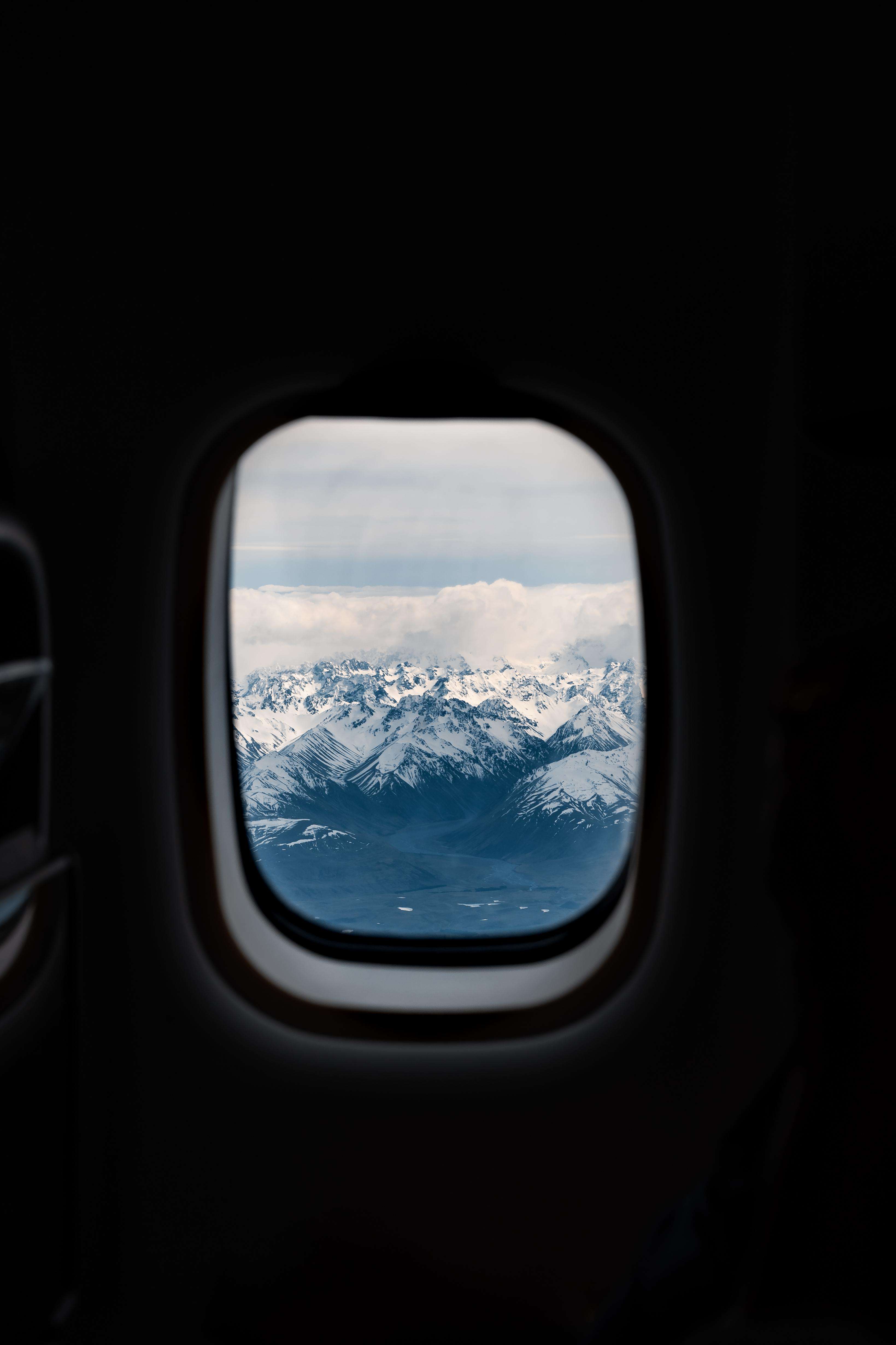 image showing ITAP of the view from my flight to Queenstown, New Zealand.