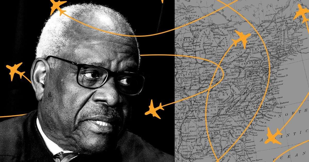 image for Clarence Thomas’ 38 Vacations: The Other Billionaires Who Have Treated the Supreme Court Justice to Luxury Travel