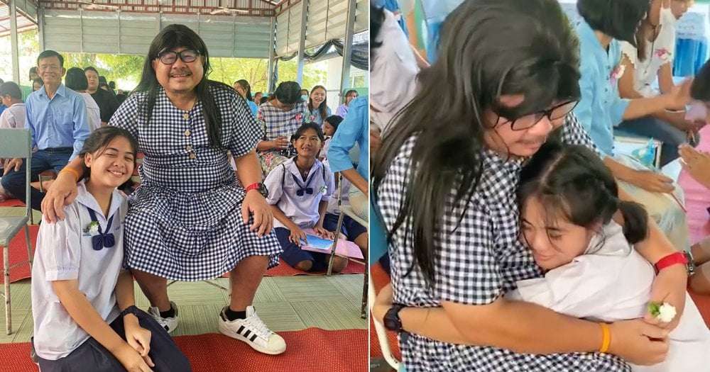 image for Single dad in Thailand attends Mother's Day school event dressed as woman for adopted child