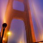 image for ITAP of foggy night on the Golden Gate Bridge