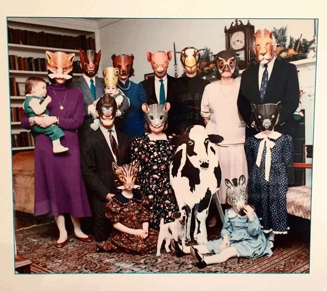 image showing Unusual family pic found in an Air BnB