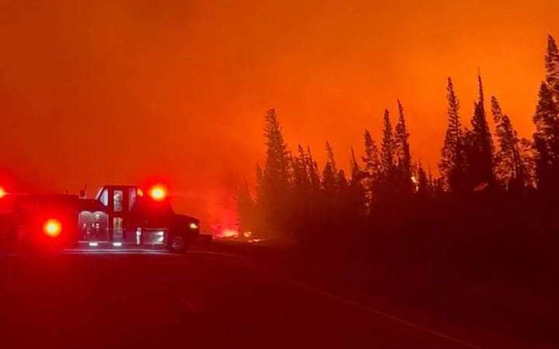 image for Yellowknife, Northwest Territories: The entire capital city has been ordered to evacuate as hundreds of wildfires scorch the region, officials say