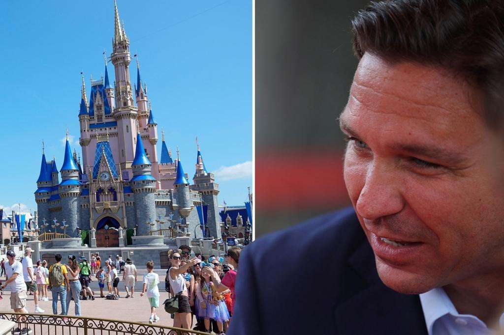 image for Disney sues DeSantis for damages after he asks them to drop suit