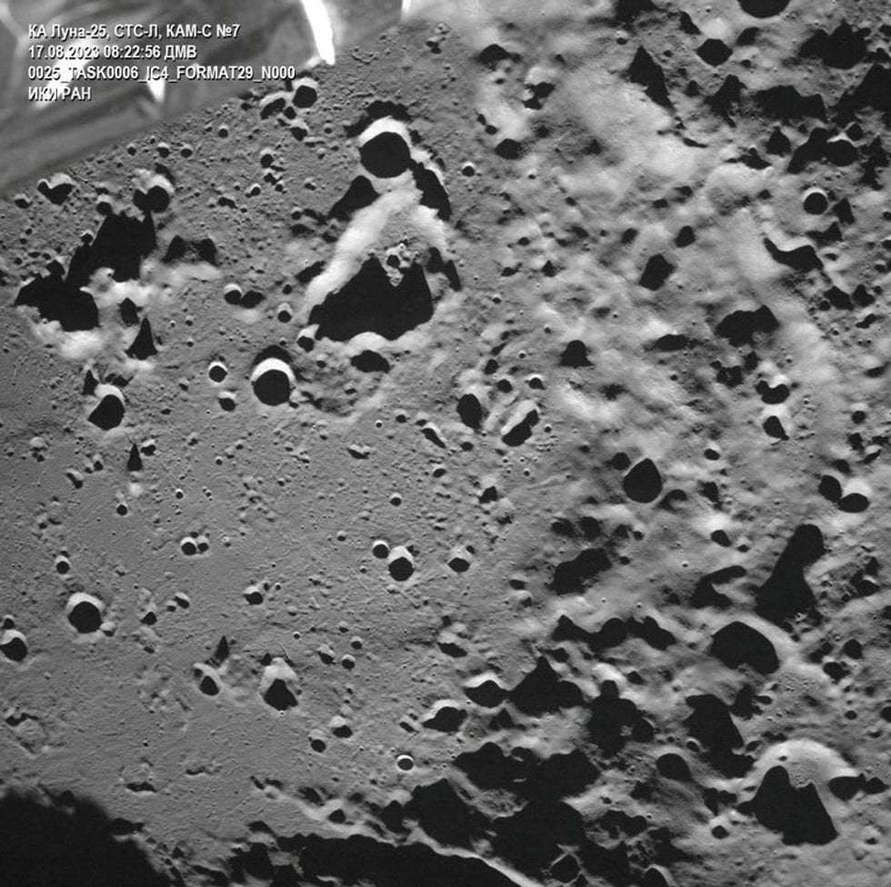image for Russia's first lunar mission in 47 years smashes into the moon in failure