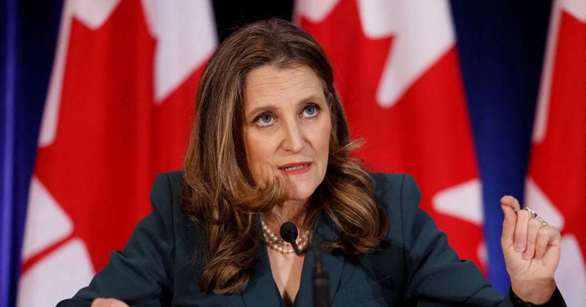 image for Canadian finance minister, who does not own a car, fined for speeding