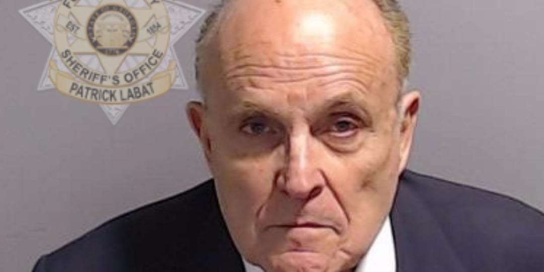 image for Rudy Giuliani's Mugshot Released in Trump Georgia Case