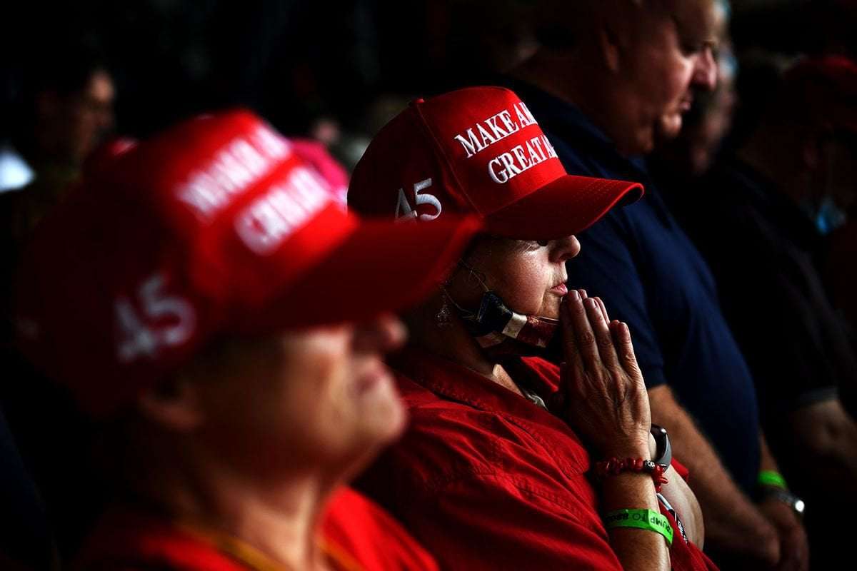 image for "We call that kind of love a cult": Experts on the latest disturbing poll of Trump supporters