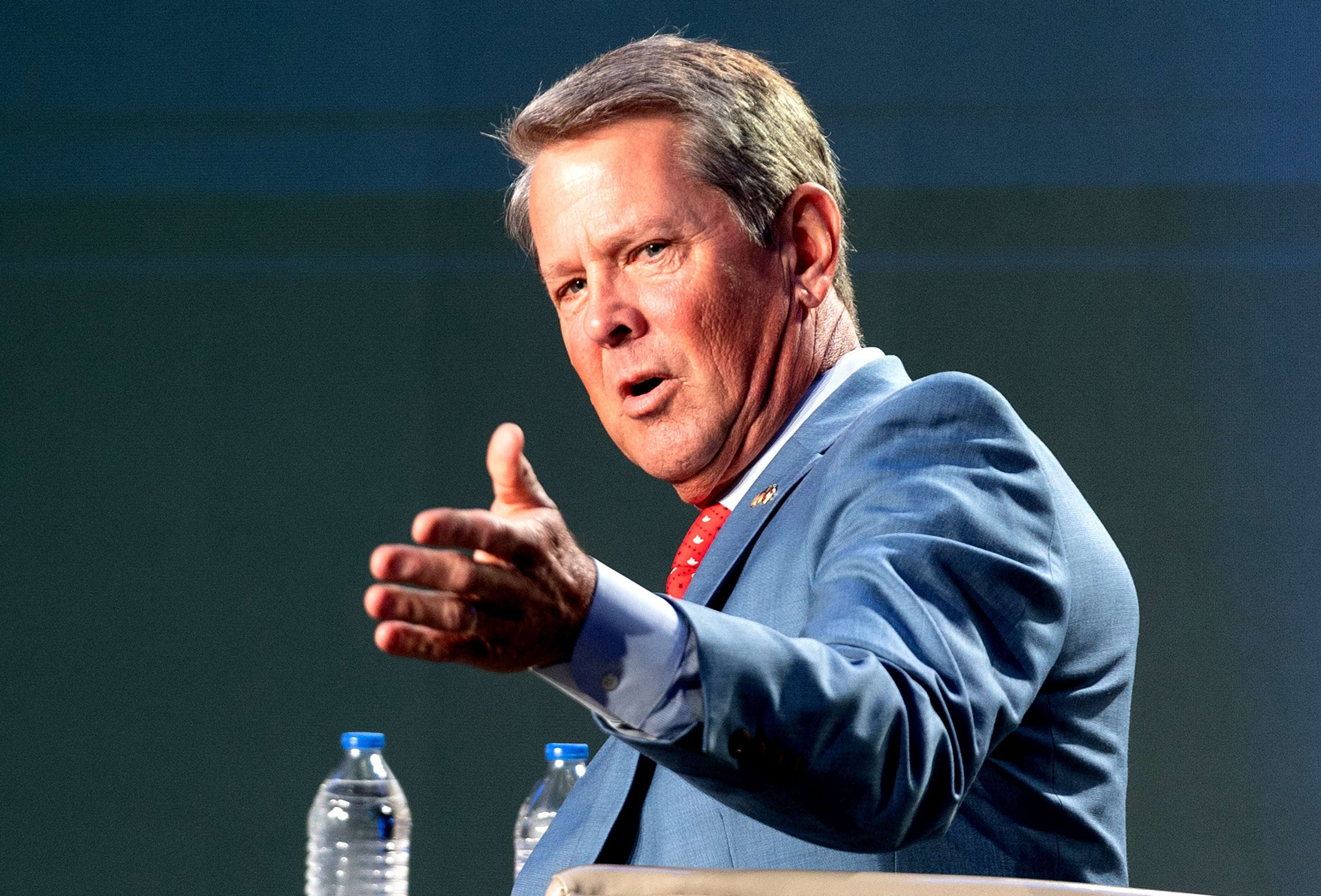 image for Brian Kemp Rejects Georgia Republicans' Effort to Save Donald Trump