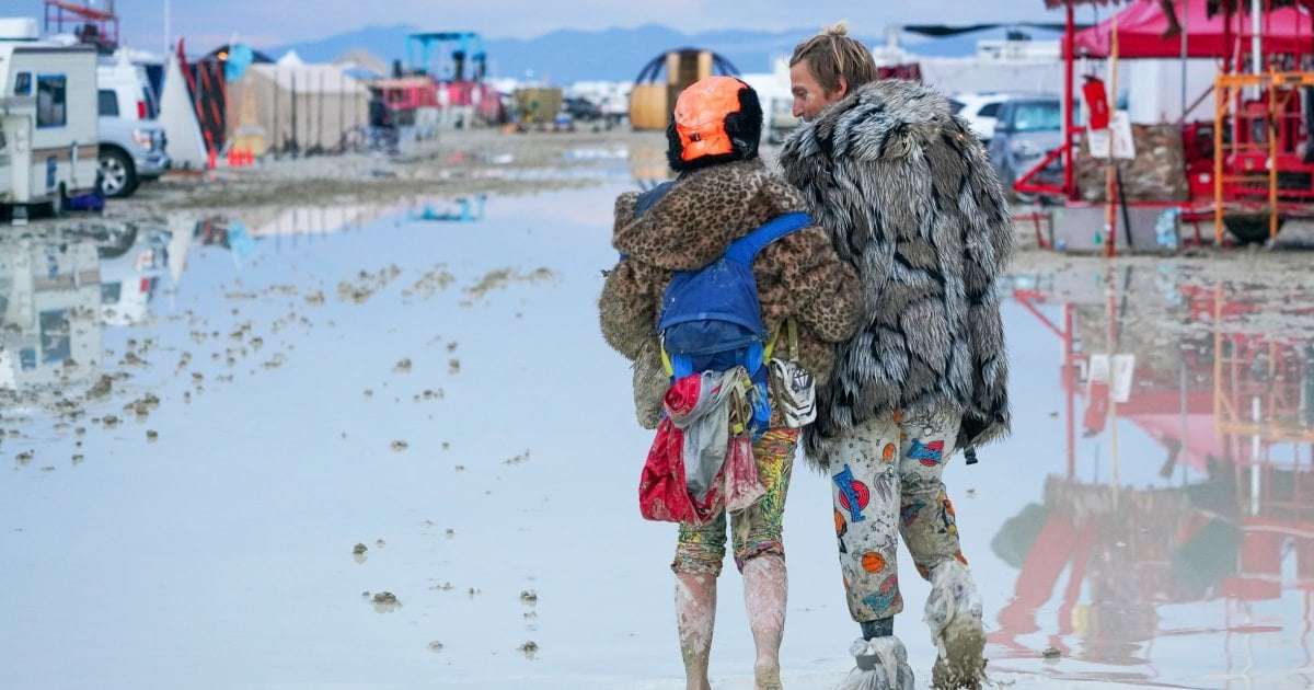 image for Death at Burning Man investigated as rain-soaked festival asks attendees to shelter in place