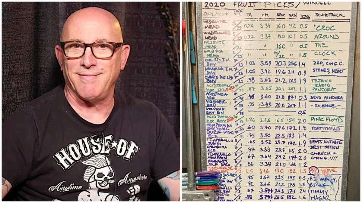 image for Maynard James Keenan admits that playing AC/DC, Led Zeppelin, Pink Floyd and Portishead to his grapes has no effect whatsoever on the taste of his wines: "100%, no. It's just a great story"