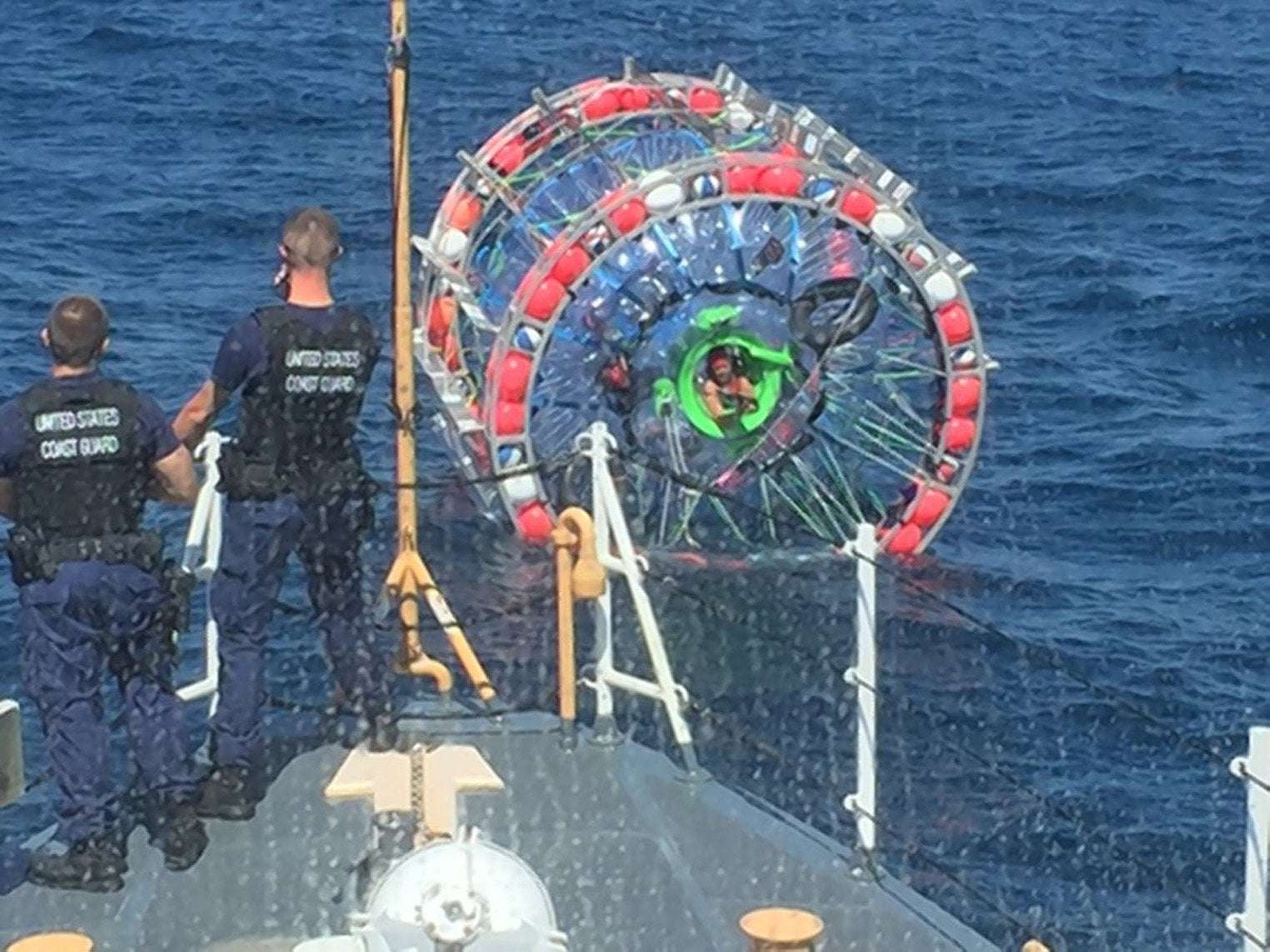 image for Florida Extreme Athlete's Transatlantic Hamster-Wheel Expedition Thwarted by Coast Guard