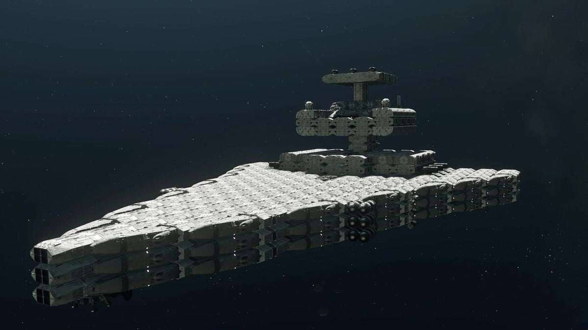 image for Starfield ship master builds a Star Wars Imperial Destroyer so epic that it lags the game and needs a 21-page how-to guide