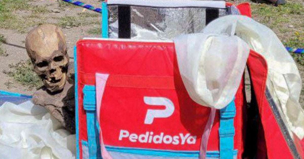 image for Man found carrying around a mummified corpse up to 800 years old in a food delivery bag in Peru