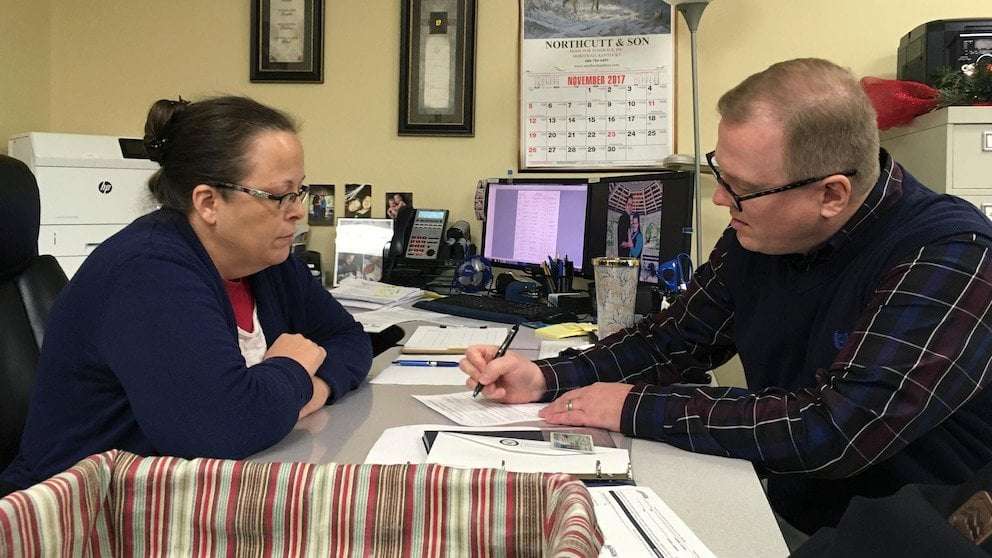 image for Jury awards $100,000 to Kentucky couple denied marriage license by ex-County Clerk Kim Davis