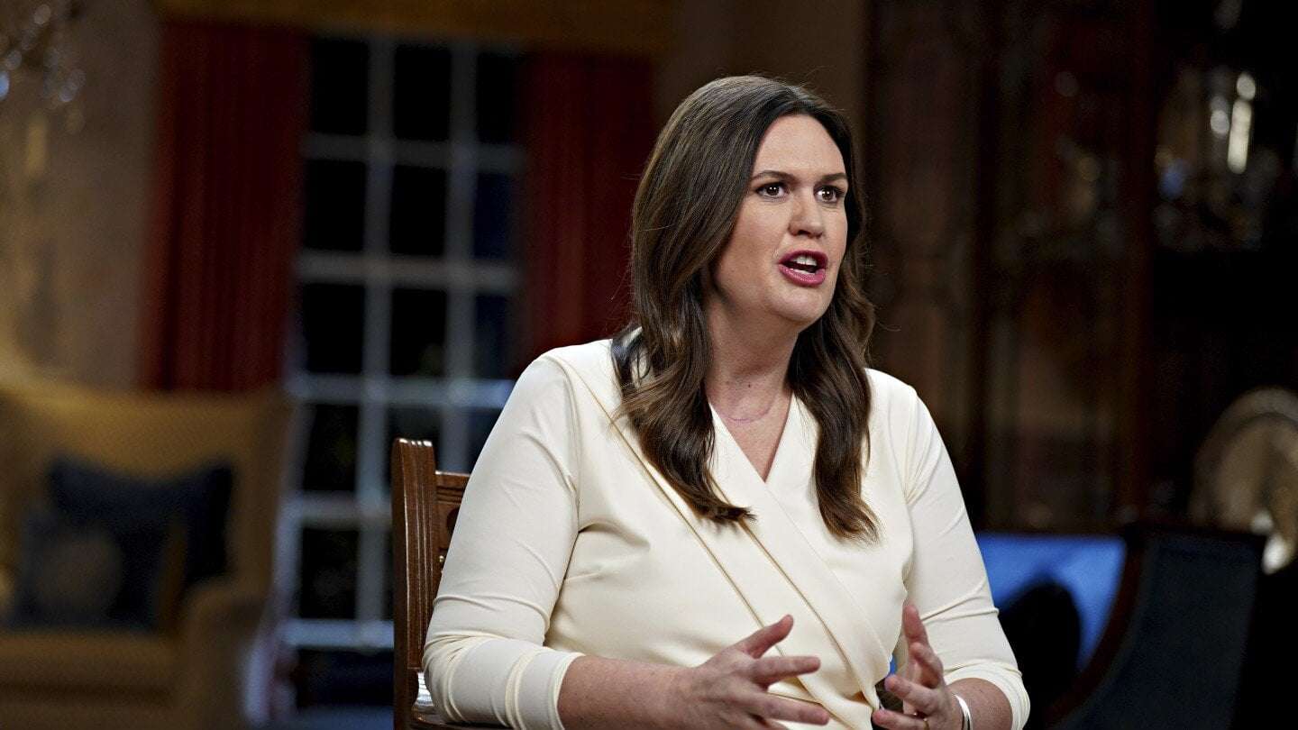 image for Arkansas Gov. Sarah Huckabee Sanders signs law restricting release of her travel, security records