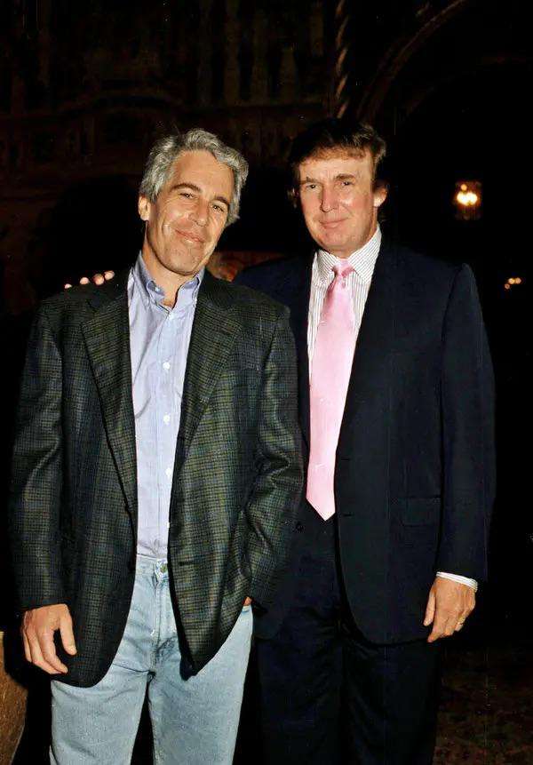 image showing Convicted Pedophile Jeffrey Epstein & Donald Trump (1997 Palm Beach, Florida)