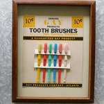 image for This 1950s Toothbrush Store Display caught my eye at a local estate sale. I did buy it.