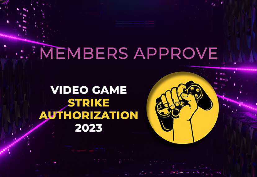 image for SAG-AFTRA Members Approve Video Game Strike Authorization Vote With 98.32% Yes Vote