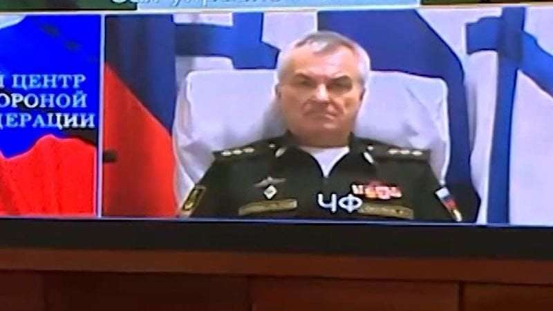 image for Viktor Sokolov: Ukraine 'clarifying' whether Russian commander was killed in strike, after video purportedly shows him alive