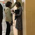 image for A quick huddle between Murkowski and Feinstein