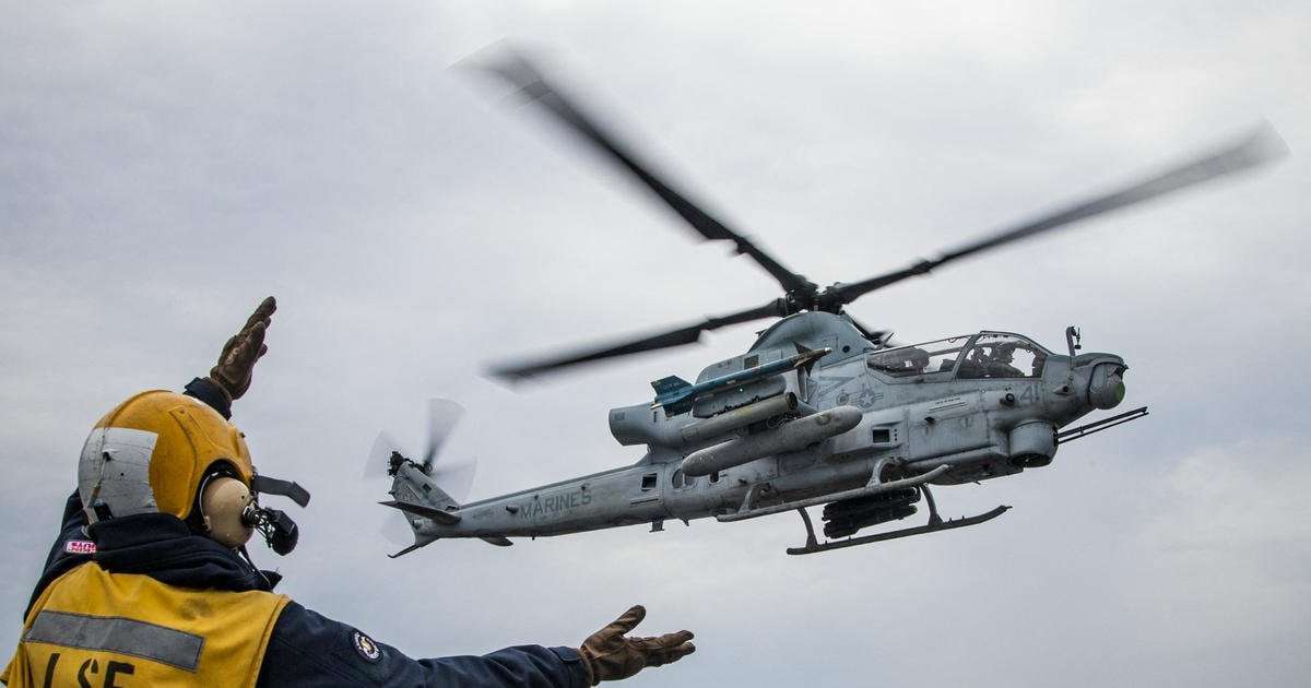 image for Iranian forces aimed laser at American military helicopter "multiple times," U.S. says