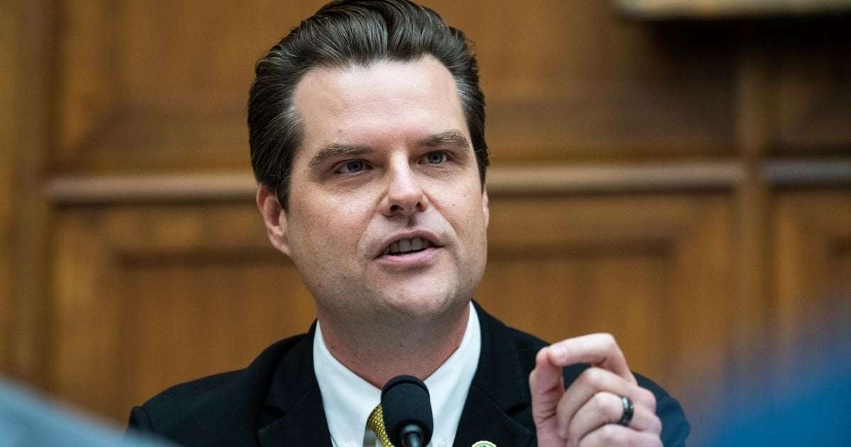 image for Some House Republicans Are Reportedly Plotting To Oust Matt Gaetz