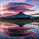 image for Mount Fuji reflecting on Lake Tanuki