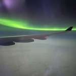 image for Aurora borealis from the plane over Greenland