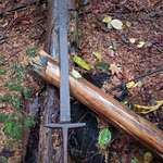 image for Found a sword hiking near an old clearcut. BC south coast.