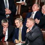 image for A photographer in the House chamber snapped a photo of McCarthy laughing behind Jordan