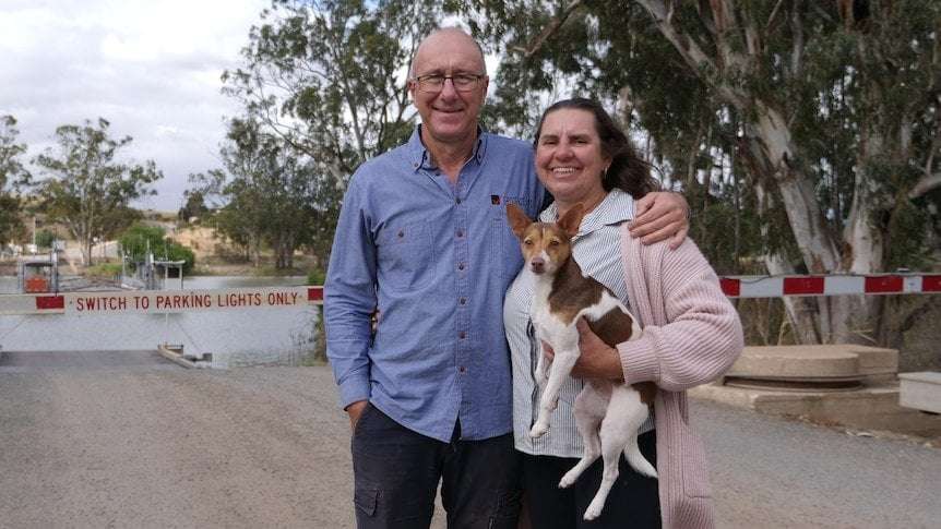 image for Kristine Sims saves husband's life with defibrillator she had installed at River Murray ferry stop