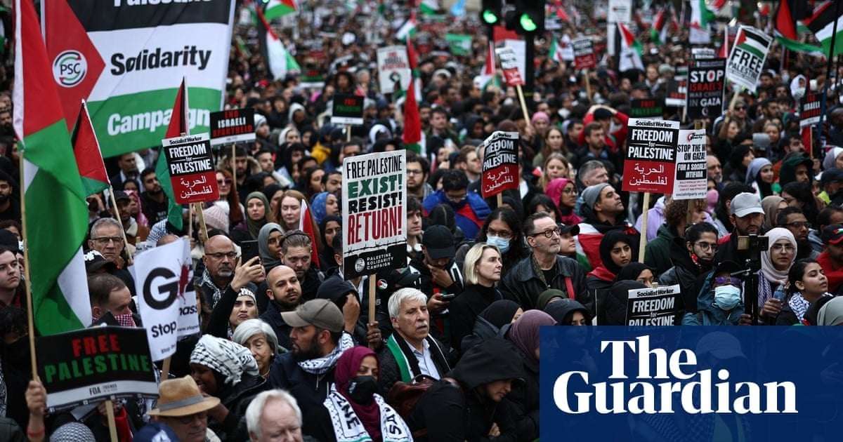 image for About 100,000 turn out in London for pro-Palestine rally