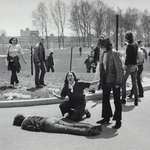 image for The Kent State massacre by the national guard killing students protesting against Vietnam war