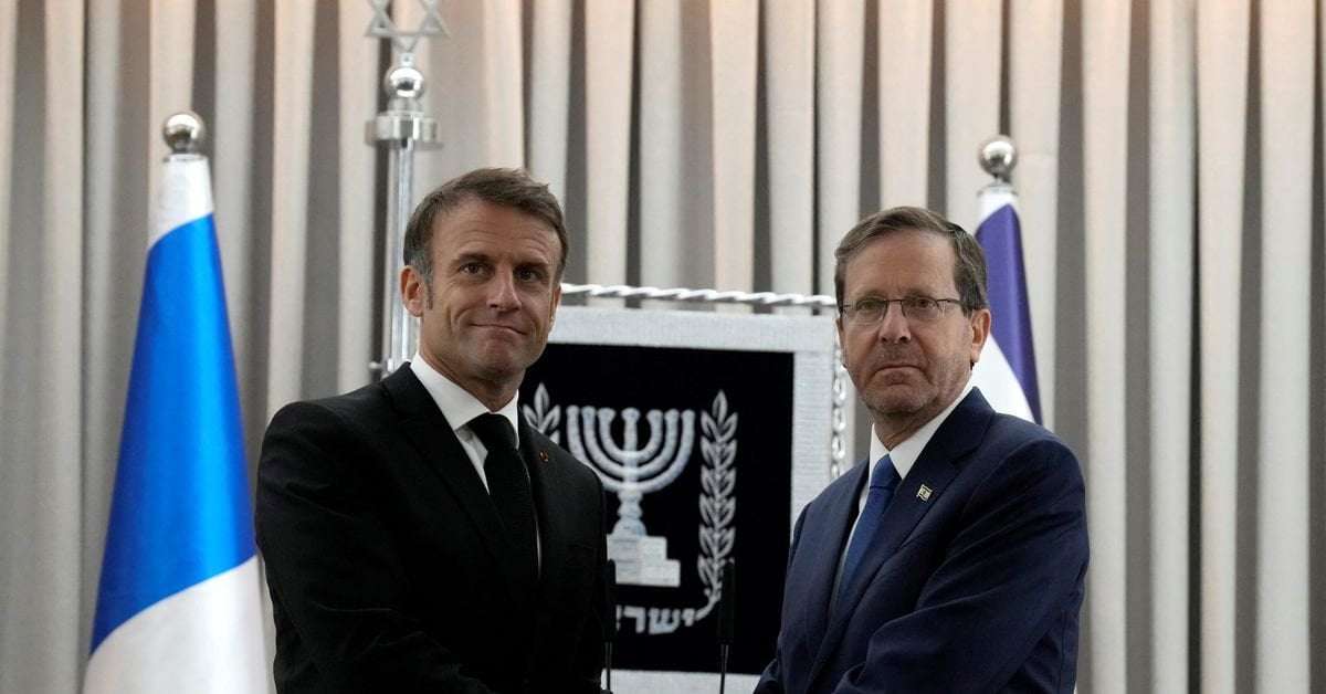 image for France's Macron wants international coalition against Hamas