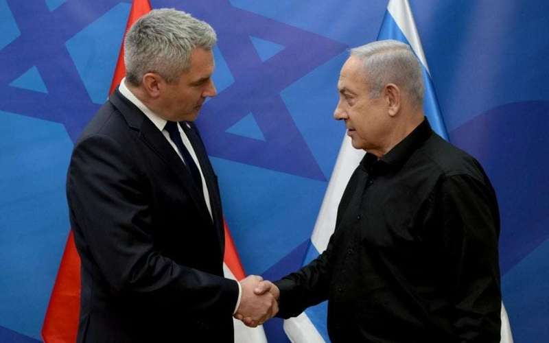 image for Austrian Chancellor Visits Israel, Says ‘From the River…’ Will Be Considered Call to Murder