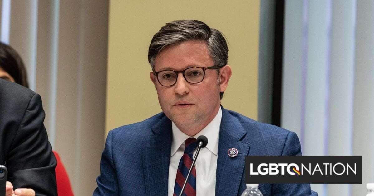 image for Speaker Mike Johnson wanted to criminalize sodomy & called gay marriage the “harbinger of chaos”