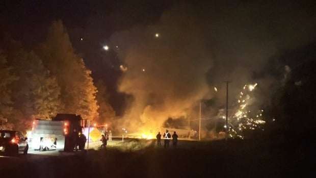 image for Cargo of fireworks explodes into hour-long light show after Highway 1 crash near Hope, B.C.