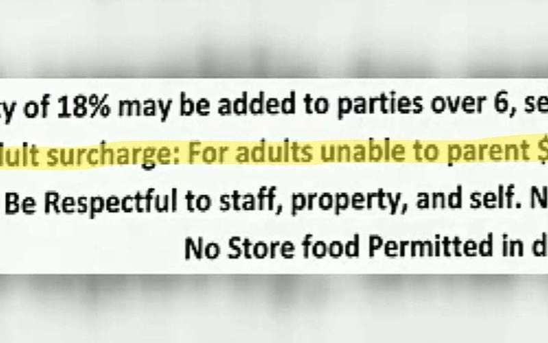 image for Restaurant adds $50 ‘unable to parent’ fee for rowdy kids, menu reads