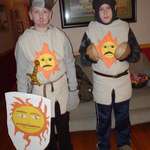 image for My son and his friend from 2010. My mother sewed the tunics, they did the rest on their own.
