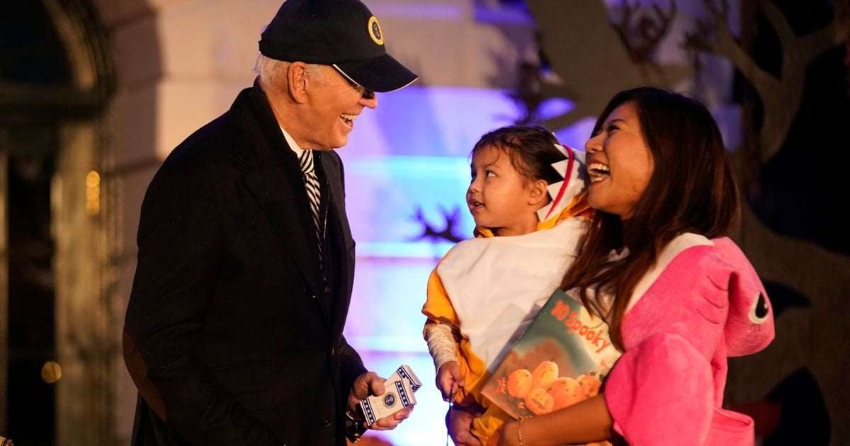 image for GOP Account Attacks Joe Biden For (Checks Notes) Celebrating Halloween