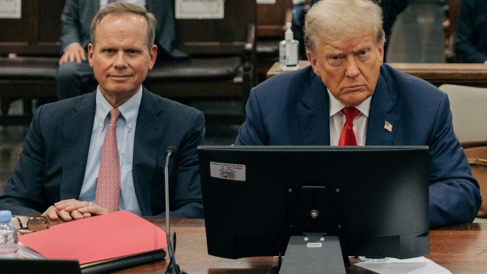 image for Trump and His Lawyers Dare NY Judge to Throw Him in Jail