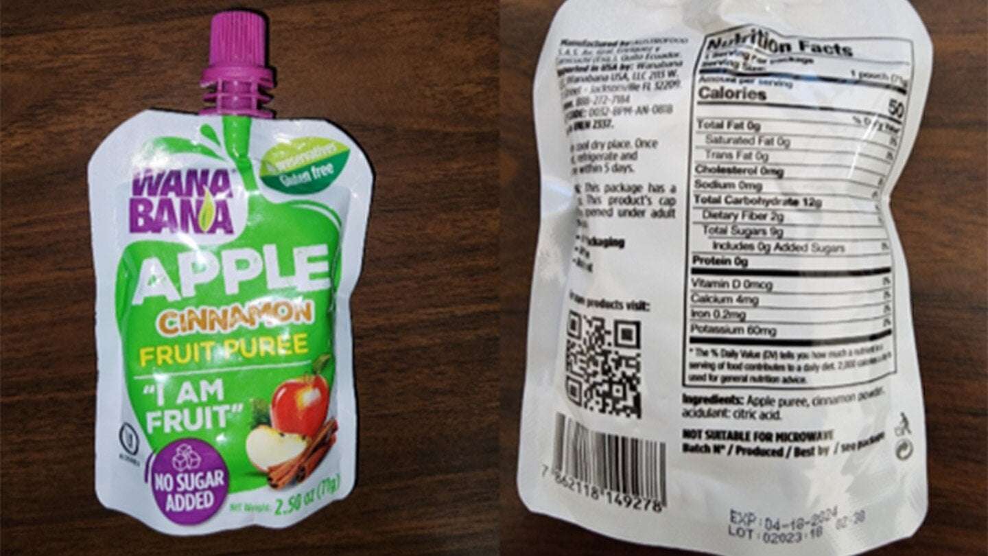 image for More fruit pouches for kids are being recalled because of illnesses that are linked to lead