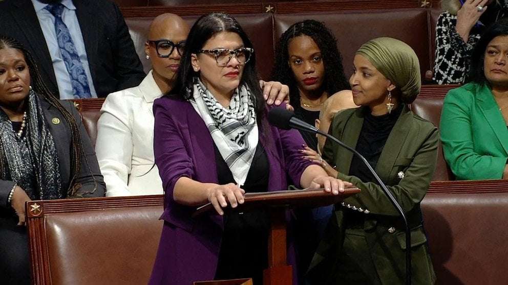 image for Rep. Rashida Tlaib censured by House over Israel comments