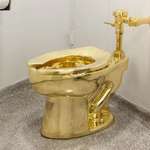 image for 4 charged with theft of 18-karat gold toilet named "America"