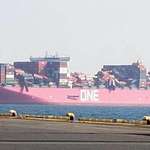 image for Cargo ship "Apus One' after losing 1800+ shipping containers in the middle of the Pacific Ocean