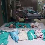 image for Neonatal babies of Alshifa hospital gathered together to maintain heat after running out of power