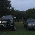 image for My dodge Dakota next to a F-250.