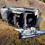image for My mom wrecked her Jeep yesterday and somehow walked away unscathed.