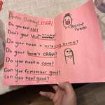 image for Card my 10-year-old daughter made for my brothers 35th birthday lmao